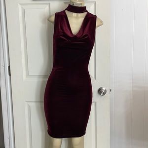Suede Bodycon Dress